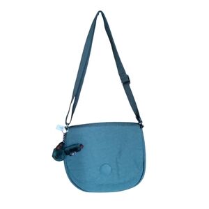 Kipling Crossbody Shoulder Gray Bag Purse Adjustable Strap Monkey Keychain Elin